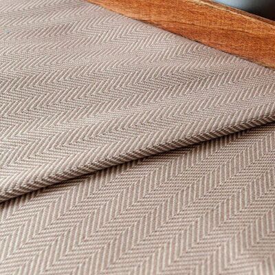 Sandy Beige Herringbone XL Throw