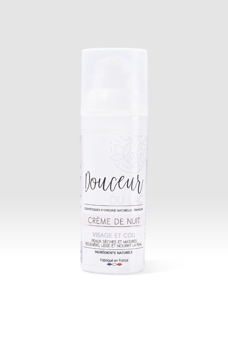 Crème de nuit visage Huile de pépins de figues de barbarie Argan Lin Macadamia et Karité