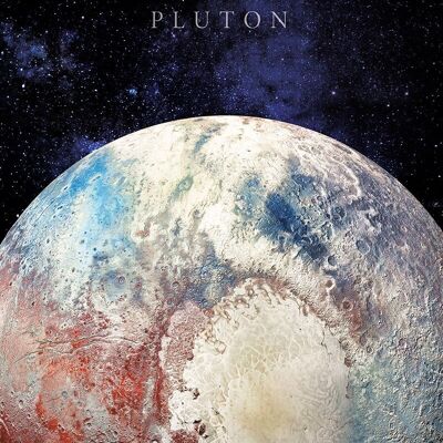 Pluto-Leinwandbild 40 X 50