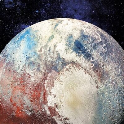 Pluto-Leinwandbild 40 X 50