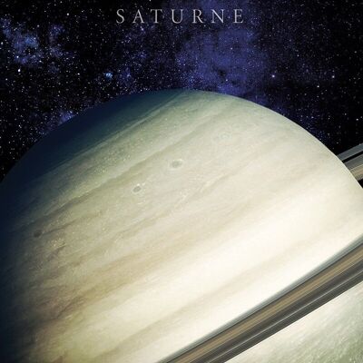 Tableau sur Toile Saturne 40 X 50