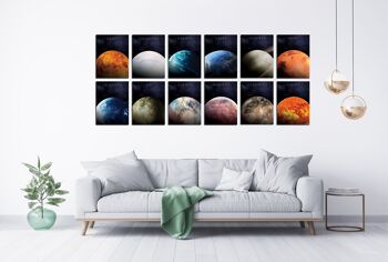 Tableau sur Toile Saturne 40 X 50 2