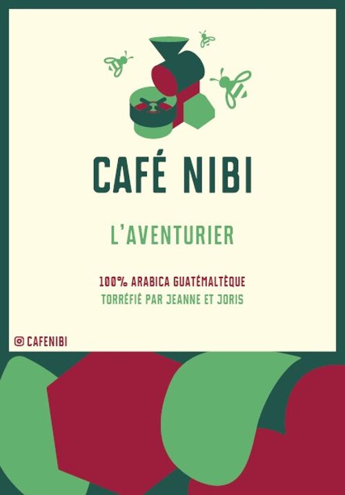 Café Nibi - Arabica Guatemala - L'Aventurier par la Famille Ovalle - 5 KG