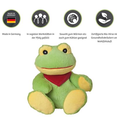 welliebellies® warm cuddly toy frog large