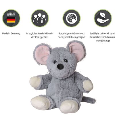 welliebellies® warm cuddly toy mouse large
