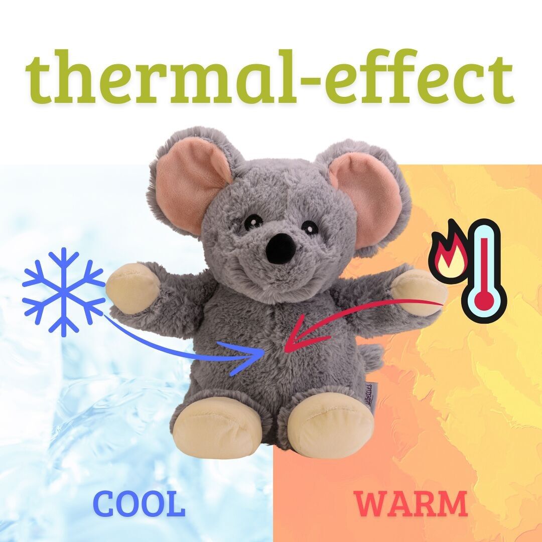 Ratón de peluche cálido welliebellies® grande