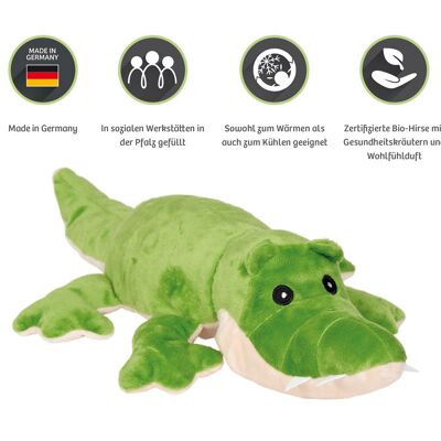 welliebellies® warm cuddly toy crocodile large
