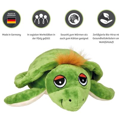 welliebellies® peluche chaude tortue grande