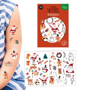 Set de tatouages ​​pour enfants Noël 1