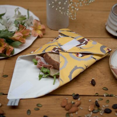 Goldfinch Print Sandwich Wrap