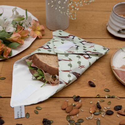 Involucro sandwich con stampa passero domestico