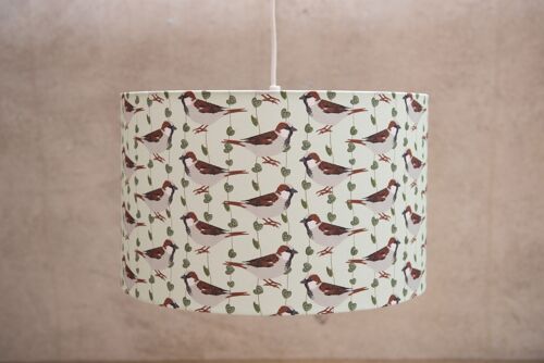 House Sparrow 25cm Diameter Lampshade