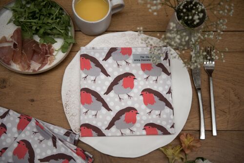 Robin Print Set of 2 Napkins