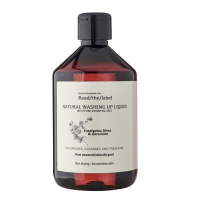 Natural washing up liquid- Eucalyptus Dives & Geranium