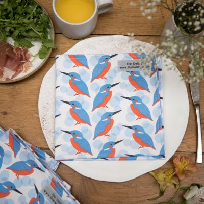 Kingfisher Print Set of 2 Napkins