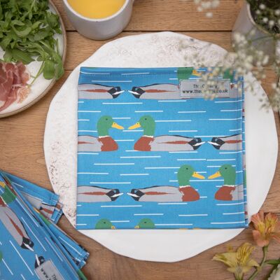 Duck Print Set of 2 Napkins