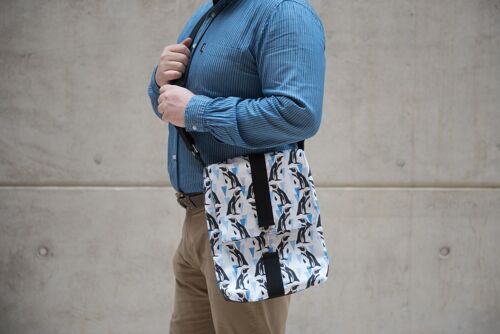 African Penguin Print Messenger Bag