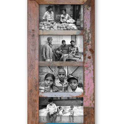 Picture frame gallery for four large photos or images