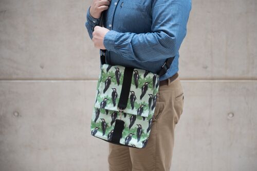 Woodpecker Print Messenger Bag