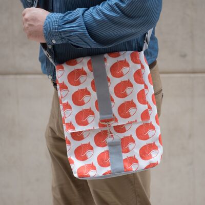 Sac messager à imprimé renard
