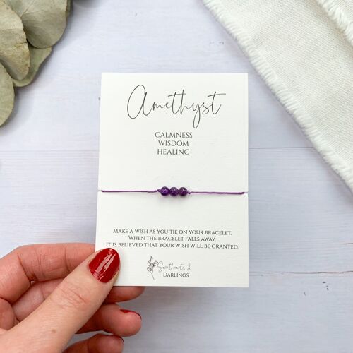 Amethyst - Miniature Wish Bracelet