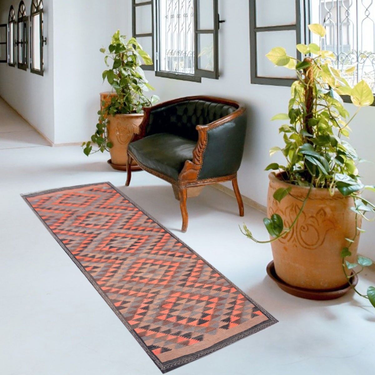 Vintage Scarpa Flow Kilim Woolen Rug