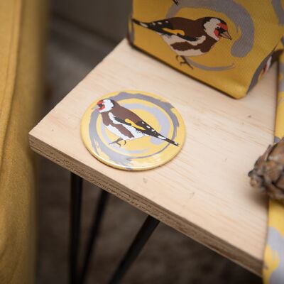 Goldfinch Print Pocket Mirror