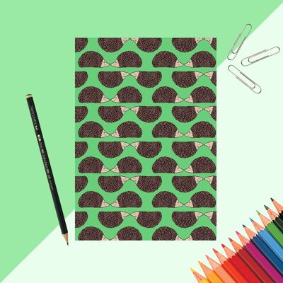 Cuaderno con estampado de erizo