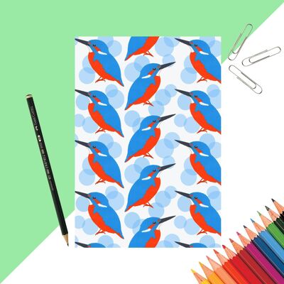 Cuaderno con estampado Kingfisher