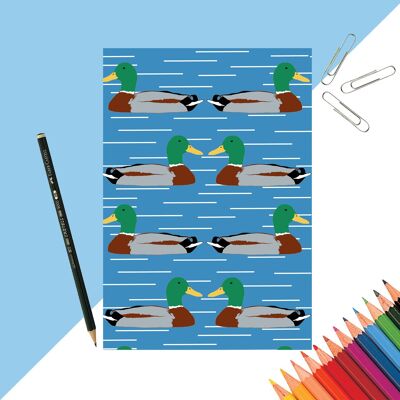 Cuaderno con estampado de pato