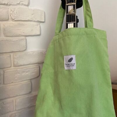 BORSA TOTE IN VELLUTO VERDE