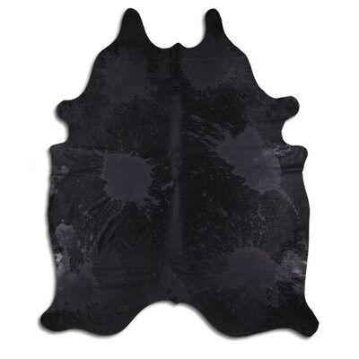 Tapis Euroskins en peau de vache - Gris Noir - 247x207 cm - Noir