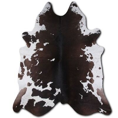 Alfombra de piel de vaca Euroskins - Negro / Blanco - 237x214 cm - Dream