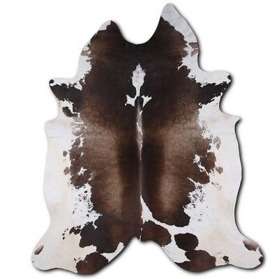 Tapis Euroskins en peau de vache - Marron/Blanc - 227x210 cm - Tessa