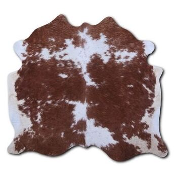 Tapis Euroskins en peau de vache - Marron/Blanc - 154x173 cm - Tom 1