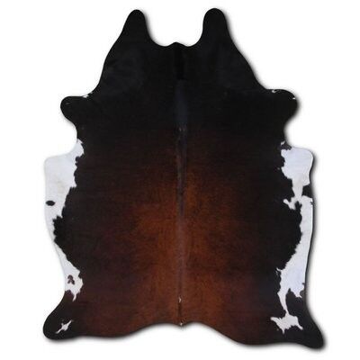 Tappeto in pelle di mucca Euroskins - Marrone nero - 223x191 cm - Reinder