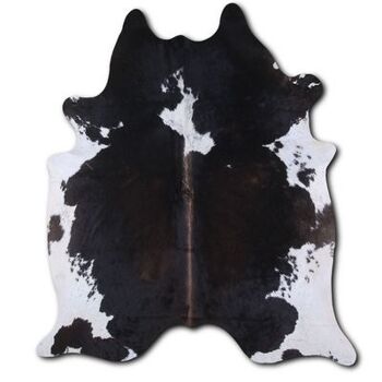 Tapis Euroskins en peau de vache - Marron Noir Blanc - 203x187 cm - Mayra 1