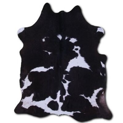 Alfombra Euroskins de piel de vaca - Negro / Blanco - 197x173 cm - Kelly