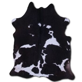 Tapis Euroskins en peau de vache - Noir/Blanc - 197x173 cm - Kelly 1