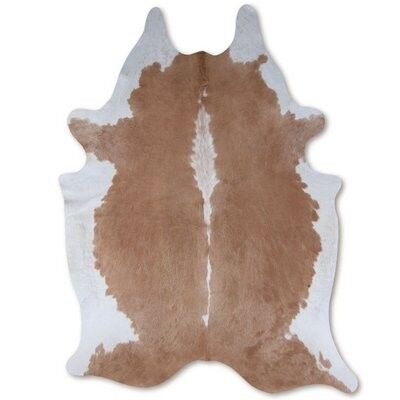 Euroskins Cowhide Rug - Red-Brown/White - 183x227 cm - Lyon