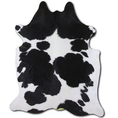 Tappeto in pelle di mucca Euroskins - Nero/Bianco - 210x184 cm - Sandra