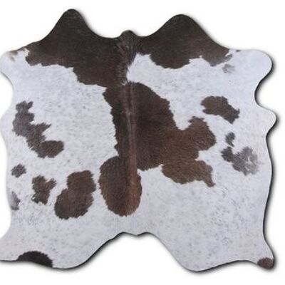 Alfombra de piel de vaca Euroskins - Marrón / Blanco - 150x136 cm - Evora