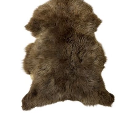 Euroskins Sheepskin Rug Grey/Brown - 106x90 cm - Burnice