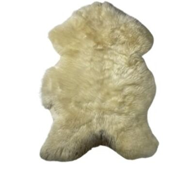 Alfombra Euroskins de piel de oveja Blanco / Marrón - 103x78 cm - Dieu
