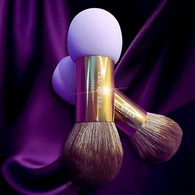 Dual Foundation Brush Beauty Blender - By Tag Queen Cosmetics
