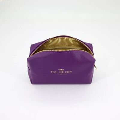 Signature Purple Accessory Makeup Bag