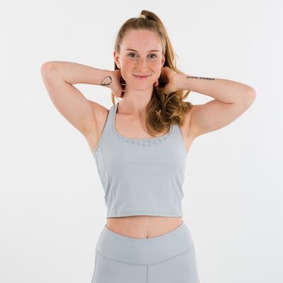 Blush Collection Crop top light grey