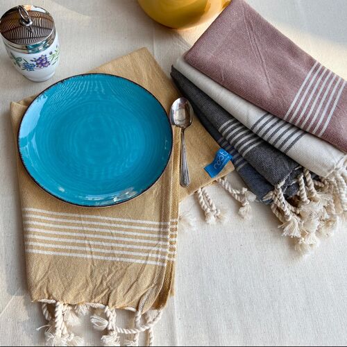 BOHO Cotton Kitchen Tea Towels - Cinnamon