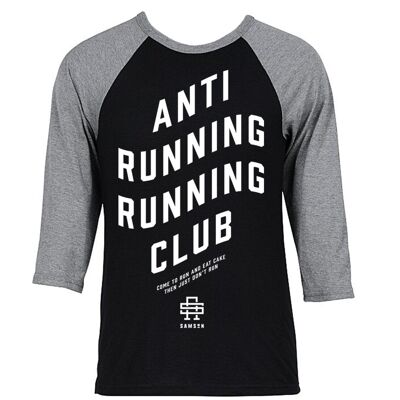Anti Running Running Club Gym Baseball-T-Shirt