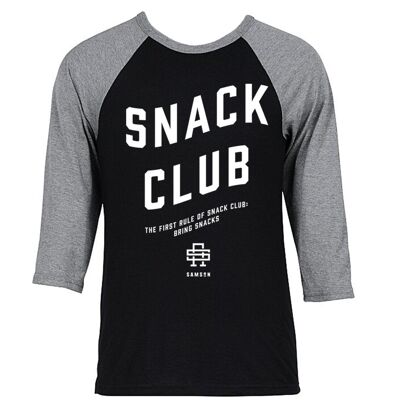 Snack Club Gym T-shirt baseball manches